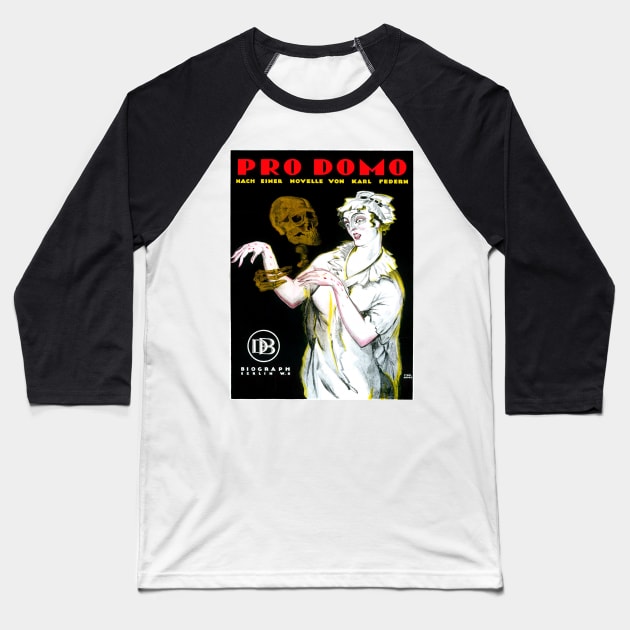 Pro Domo, the Secret of the Night (Paul von Woringen, Germany, 1919) Baseball T-Shirt by Donkeh23